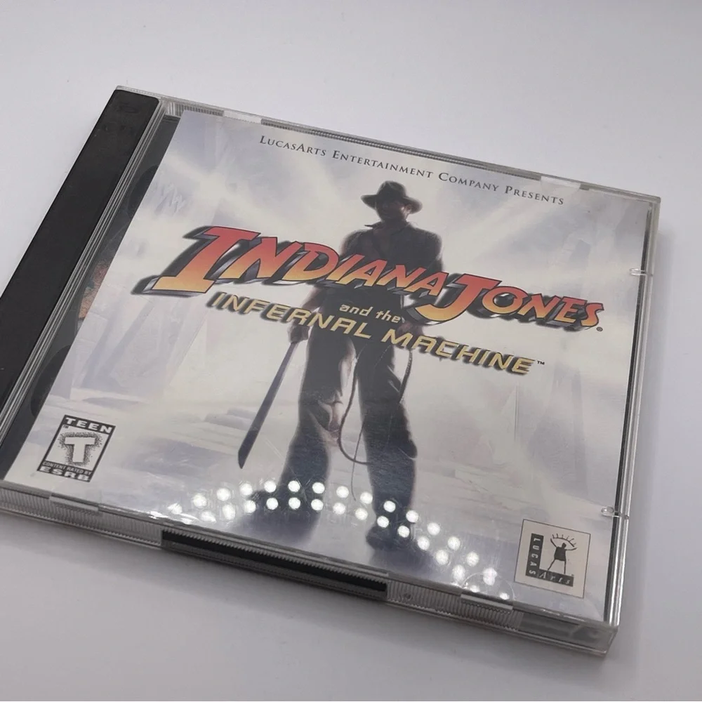 VTG Indiana Jones Infernal Machine PC Video Game 1999 Windows 95 Nostalgia Retro